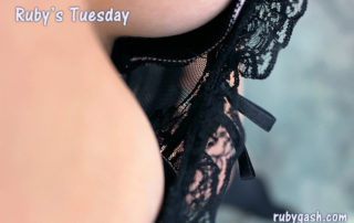 Ruby's Tuesday - Loving the black lace