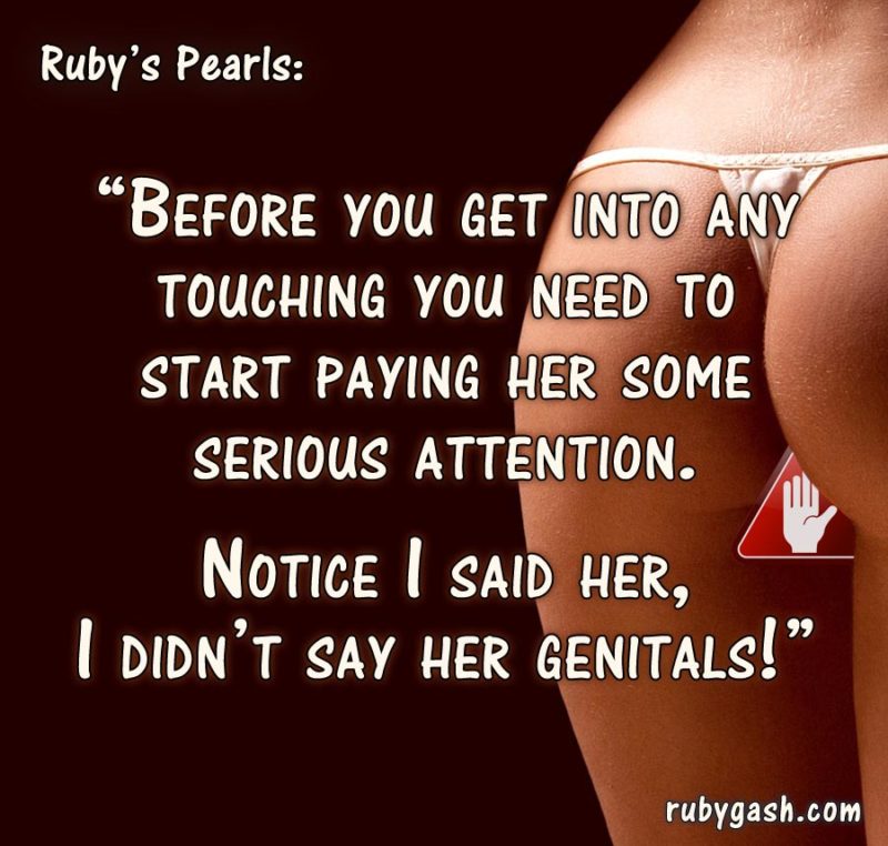 Before you start touching